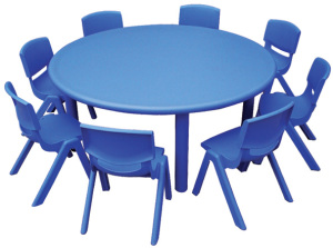 Kids Plastic Round Table and Chairs